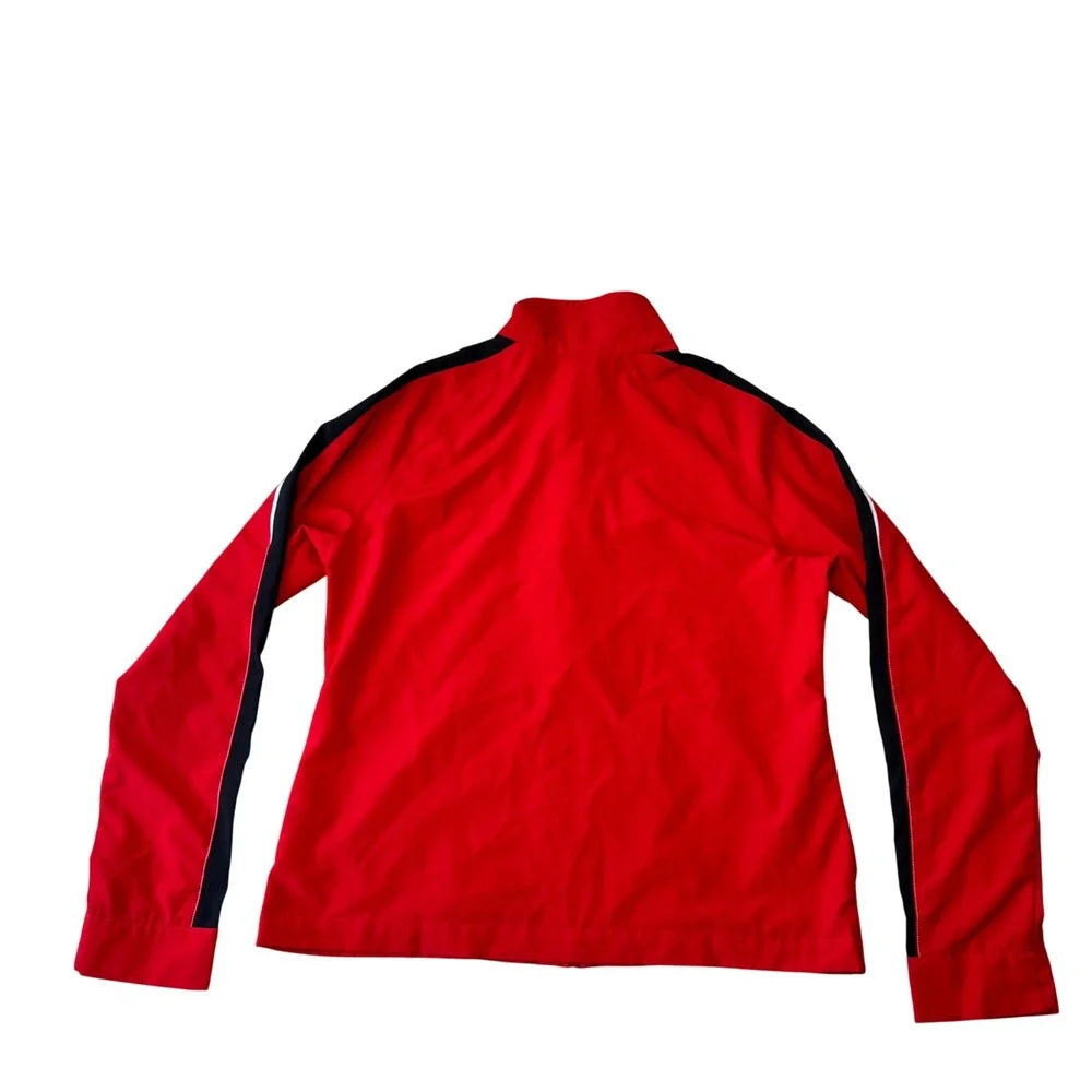 Vintage Y2K Nike Windbreaker Track Jacket Full Zip Red Women's Size L